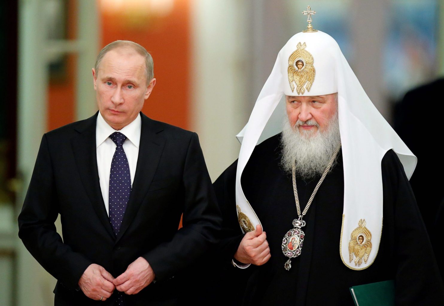 Poutine et le Patriarche de l'Église orthodoxe de Russie