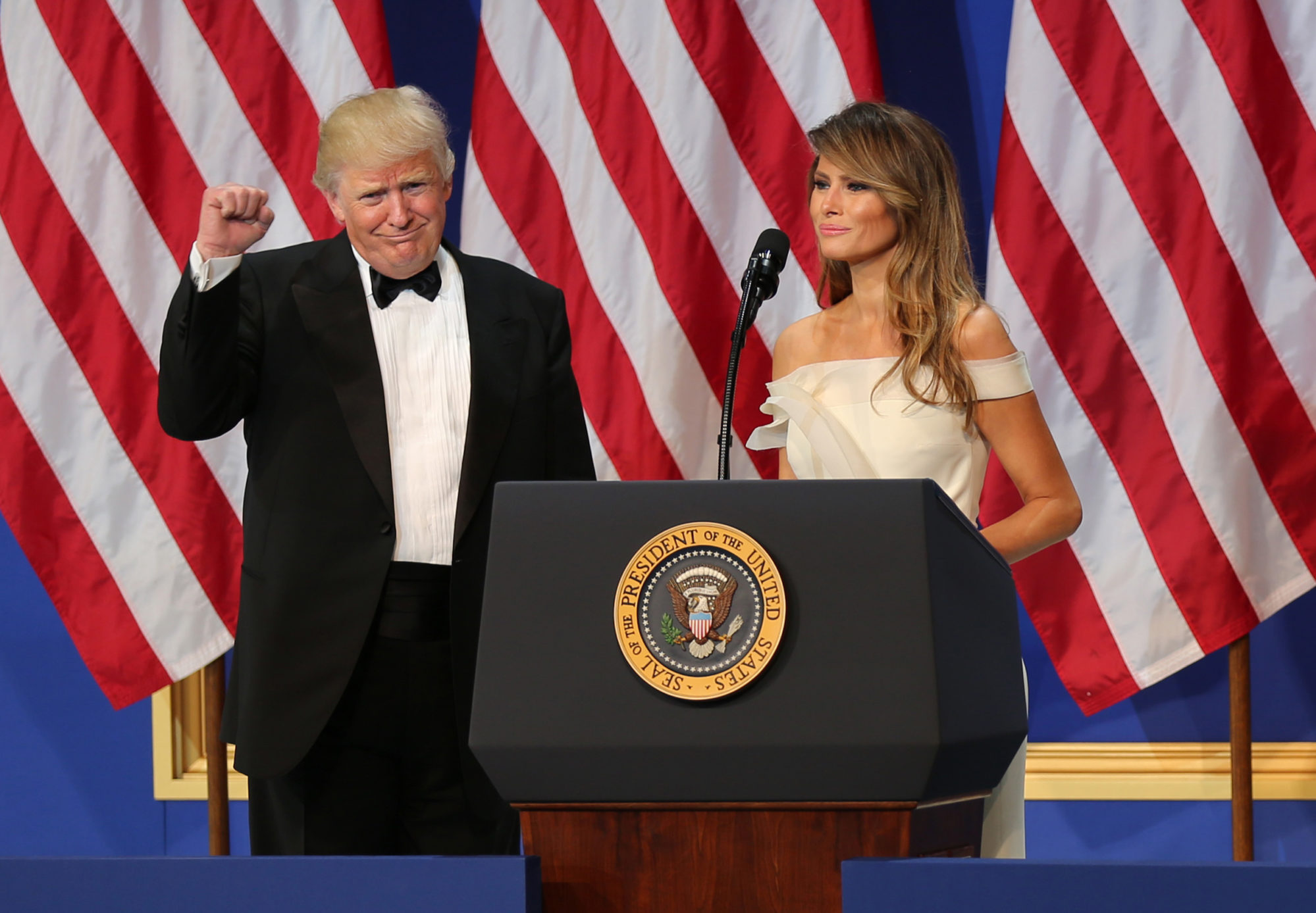 Donald et Melania Trump à un meeting